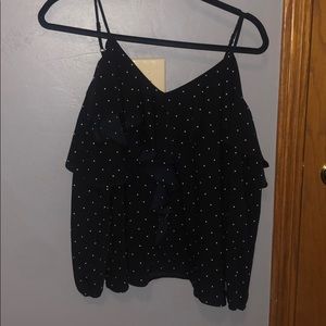 Black Star off the shoulder top